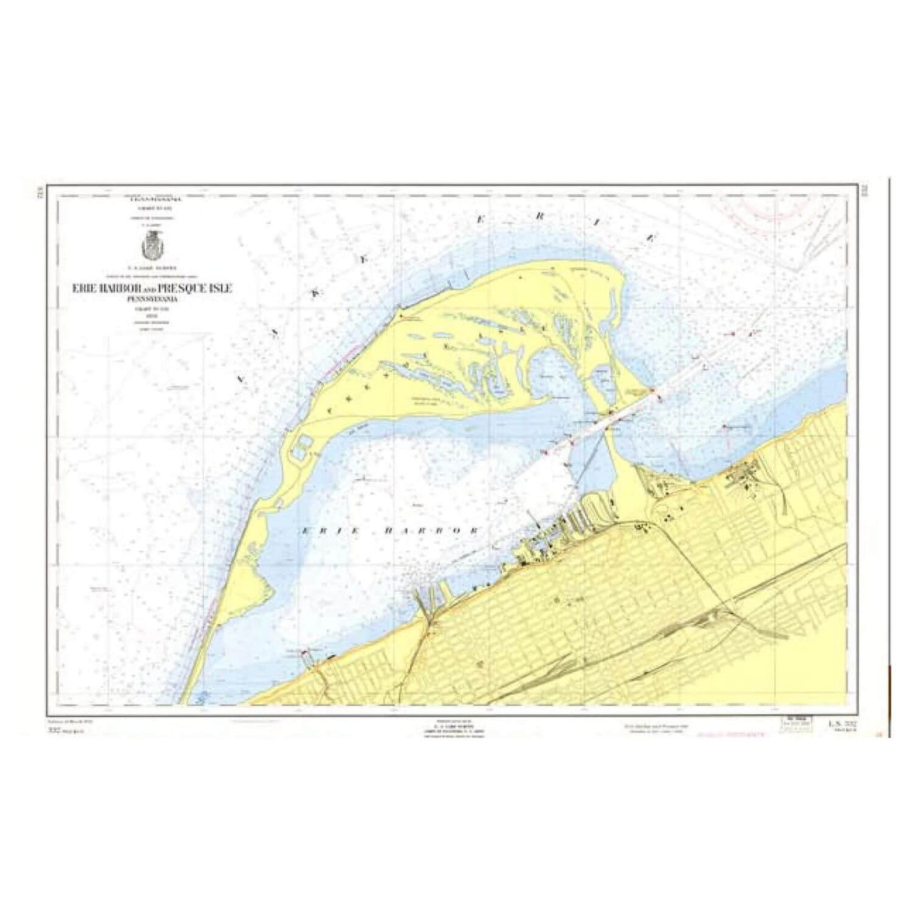 Nautical Chart Placemats, Locations in Pennsylvania