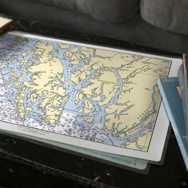 Nautical Chart Placemats, Locations in Alaska