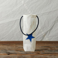 Thumbnail for Recycled Sail Wine Bag, Blue Star