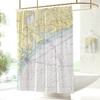 Thumbnail for Nautical Chart Shower Curtains, Texas Coastal Maps