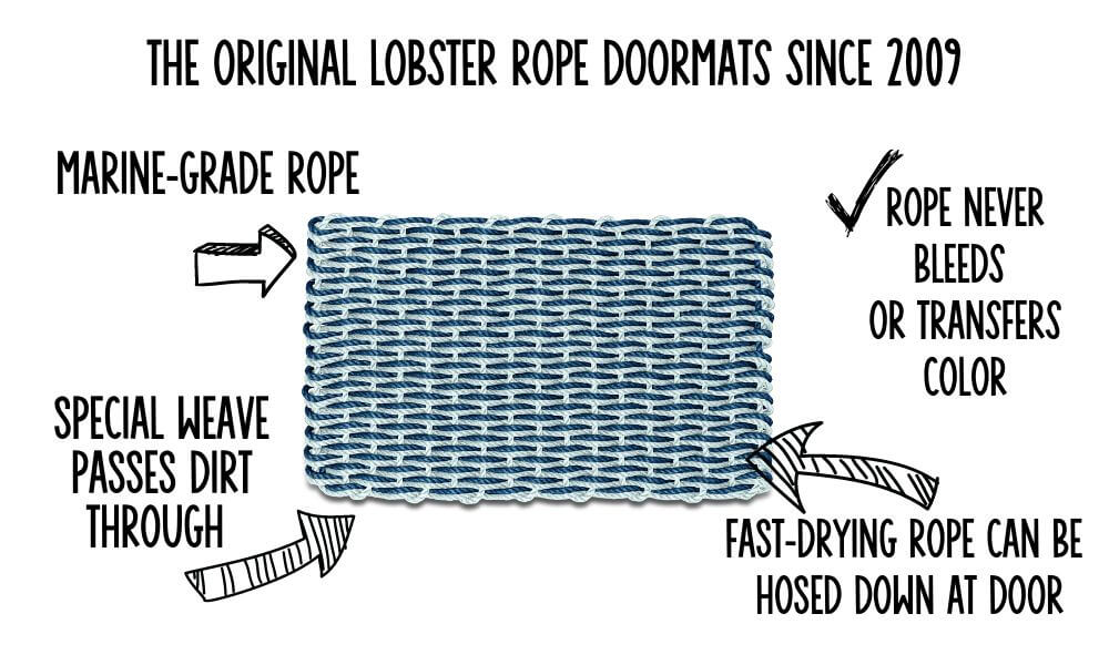 Lobster Rope Doormats Outdoor Door Mats From Maine Nautical Rope