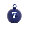 Round Ceramic Buoy Decor, Blue