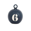 Round Ceramic Buoy Decor, Navy 