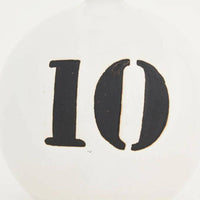 Thumbnail for Round Ceramic Buoy Decor, White