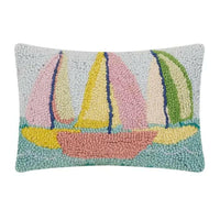 Thumbnail for Sailboats Hook Pillow, 8 x 12