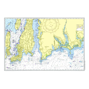 Nautical Chart Placemats, Locations in Massachusetts