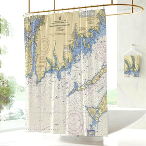 Nautical Chart Curtains, Locations in Massachusetts