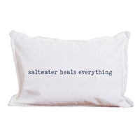 Thumbnail for Saltwater Heals Everything Lumbar Pillow, 12 x 18