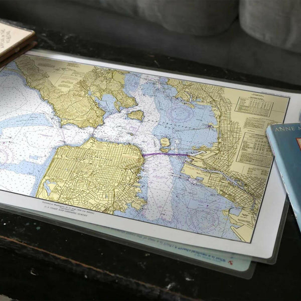 Nautical Chart Placemats, Locations in California