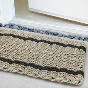 Classic handwoven outdoor mat crafted from proprietary Lobster Rope™ for ultimate longevity