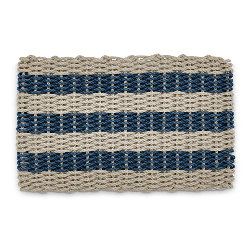 Best Doormat for Outside, Sand & Navy Cabana Stripes, Lobster Rope Top Rated Doormats