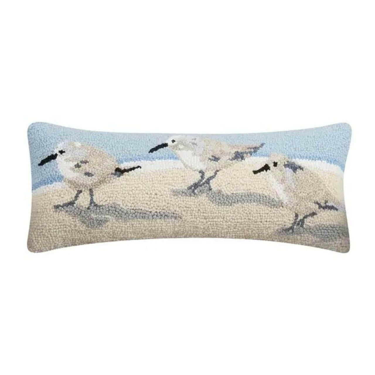 Sandpipers Hook Pillow, 8 x 20