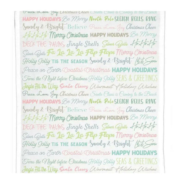 Sandy & Bright Holiday Hand Towel, 20” x 26”