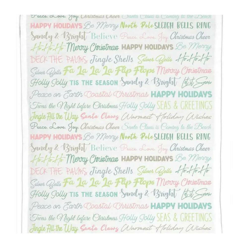 Sandy & Bright Holiday Hand Towel, 20” x 26”