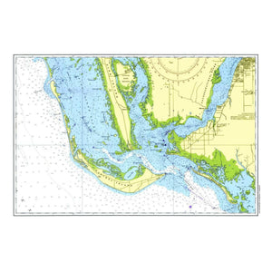 Nautical Chart Placemats, Locations in Florida