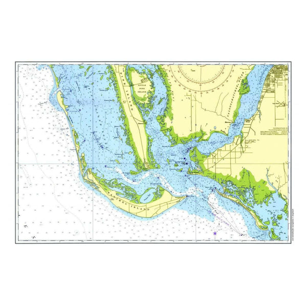Nautical Chart Placemats, Locations in Florida