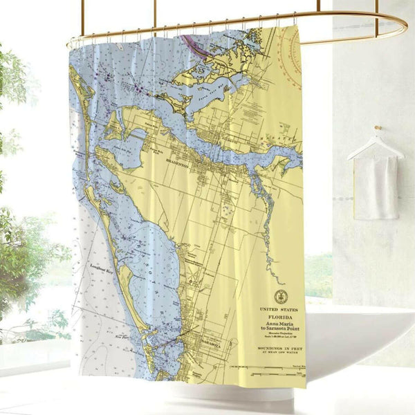 Nautical Chart Curtains, Locations in Florida