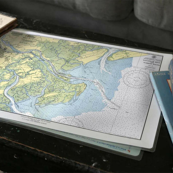 Nautical Chart Placemats, Locations in Georgia