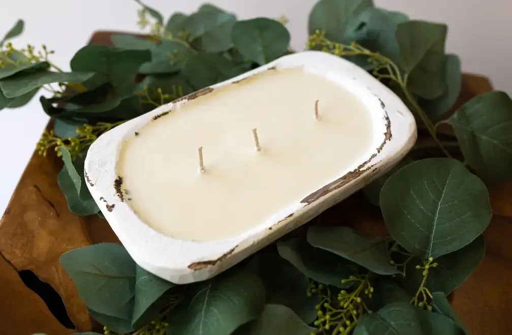 Sea Salt Candle in a Reusable Wooden Bowl
