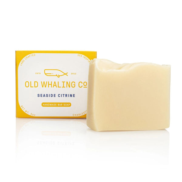 Seaside Citrine® handcrafted bar soap with bright citrus and sea notes, perfect for coastal-inspired daily use.