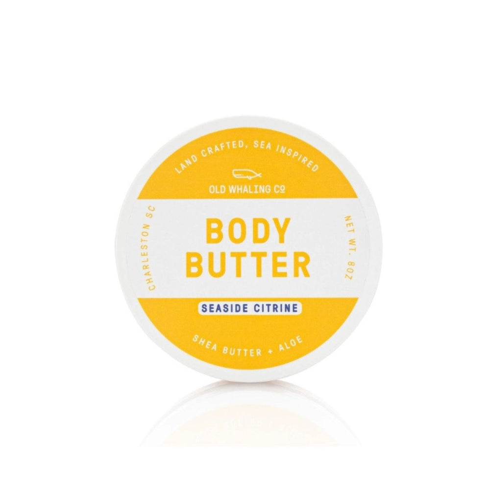 Moisturizing Seaside Citrine® body butter featuring grapefruit and seashore fragrance, perfect for coastal self-care routines.