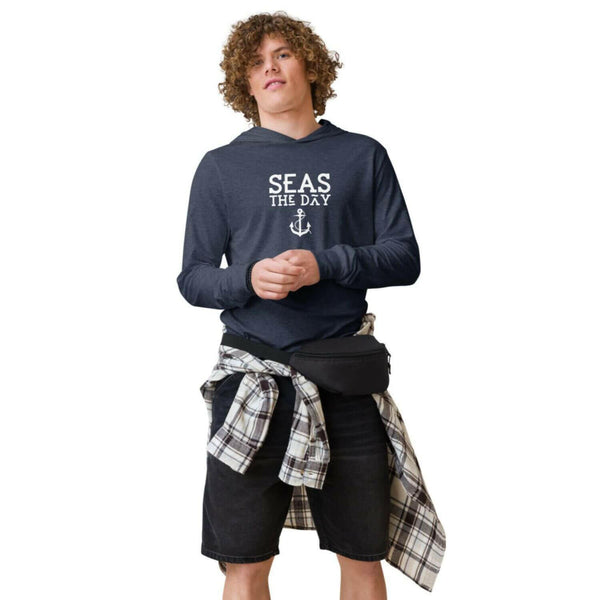 Seas the Day Hooded Long Sleeve Tee