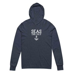 Seas the Day Hooded Long Sleeve Tee, Unisex