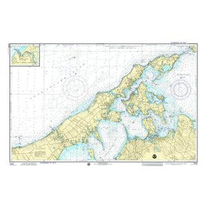 Nautical Chart Placemats, Locations in New York