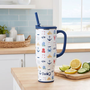 Shoreline Mega Mug 40 oz, Nautical Gift Ideas, Gifts for Beach Lovers