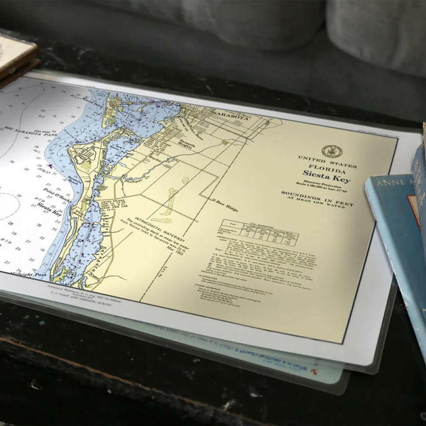 Nautical Chart Placemats, Locations in Florida