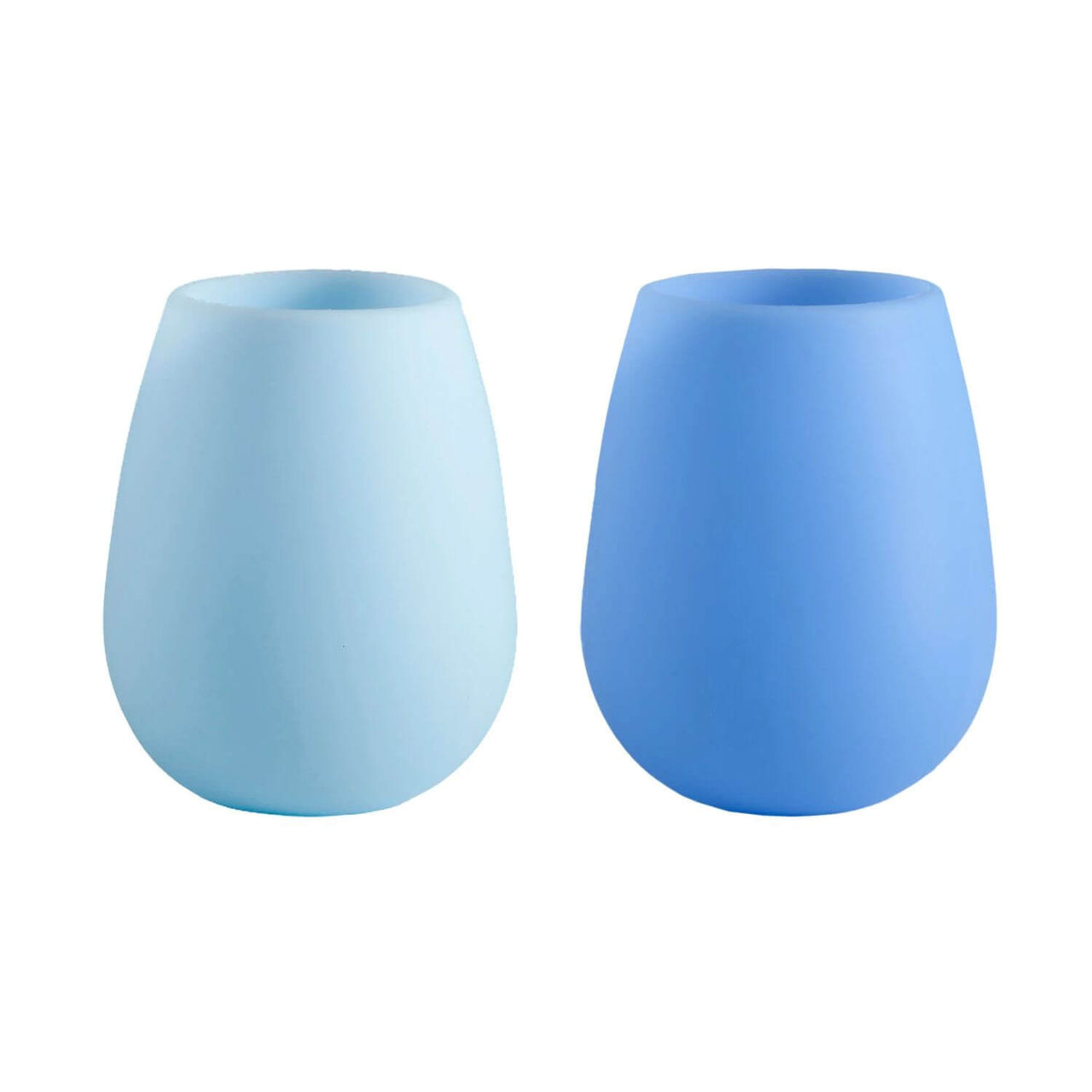 Silicone Stemless Wine Glasses, Set of 2