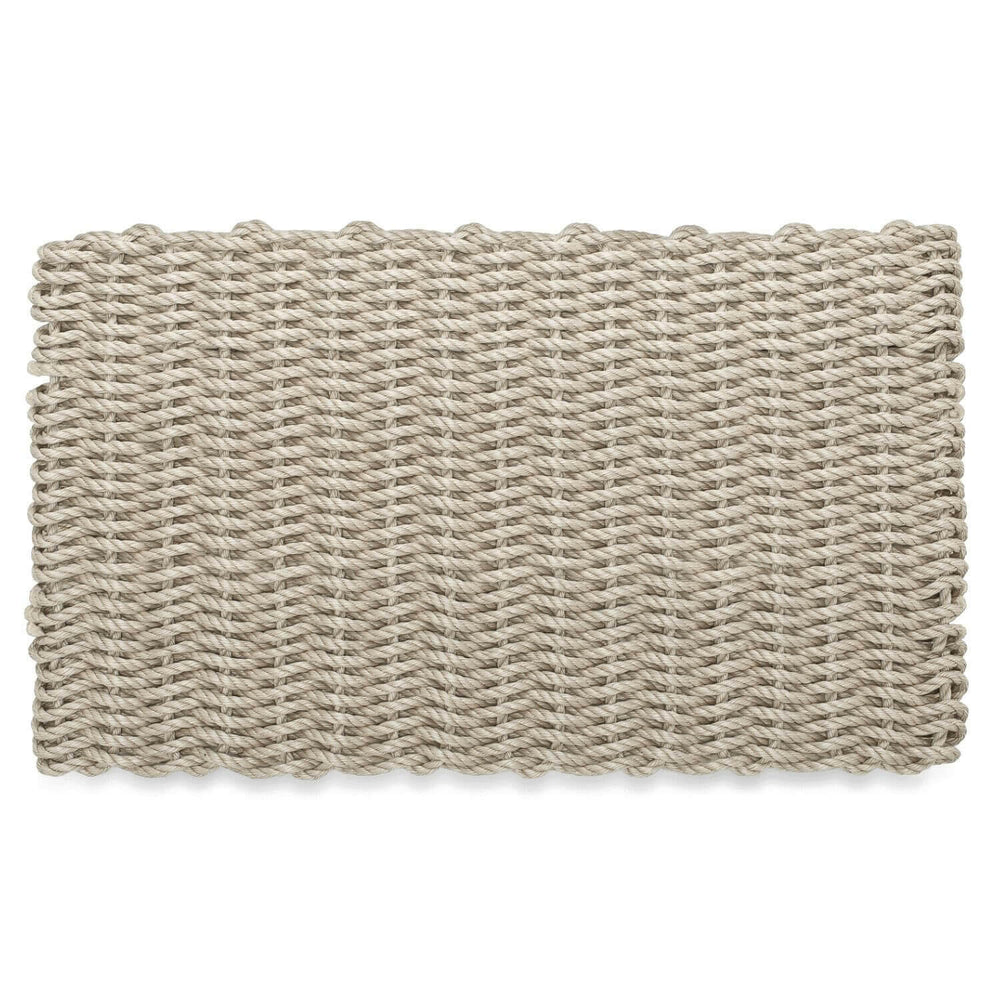 Lobster Rope Doormats, Outdoor Door Mats, Wicked Good Door Mats Made in Maine, Solid Dark Tan