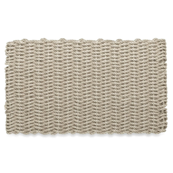 Lobster Rope Doormats, Outdoor Door Mats, Wicked Good Door Mats Made in Maine, Solid Dark Tan