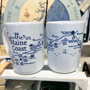 Southern Maine Map Ceramic Mug, 15 oz.
