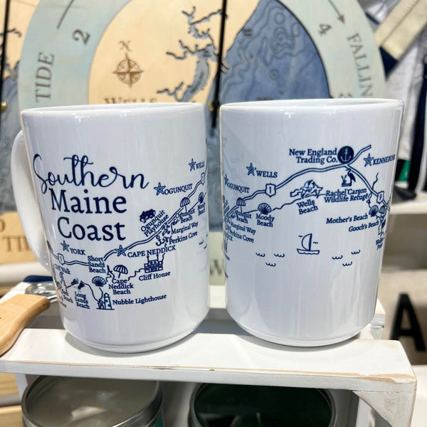 Southern Maine Map Ceramic Mug, 15 oz.