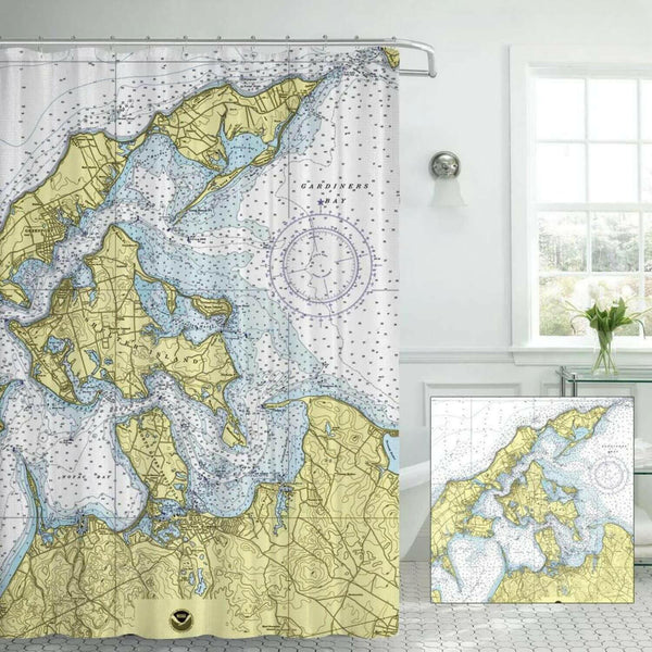 Nautical Chart Curtains, Locations in New York