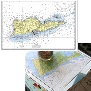 Nautical Chart Placemats, Locations in Virgin Islands
