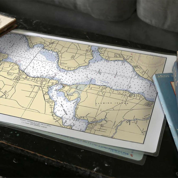 Nautical Chart Placemats, Locations in Florida