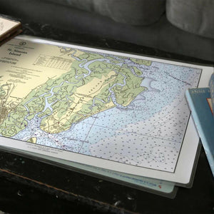Nautical Chart Placemats, Locations in Georgia