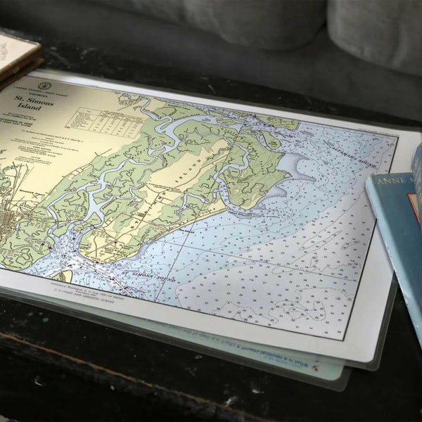 Nautical Chart Placemats, Locations in Georgia