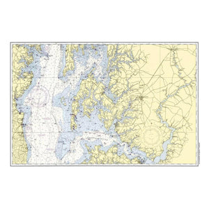 Nautical Chart Placemats, Locations in Maryland