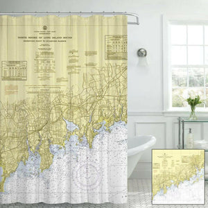 Nautical Chart Curtains, Locations in Connecticut