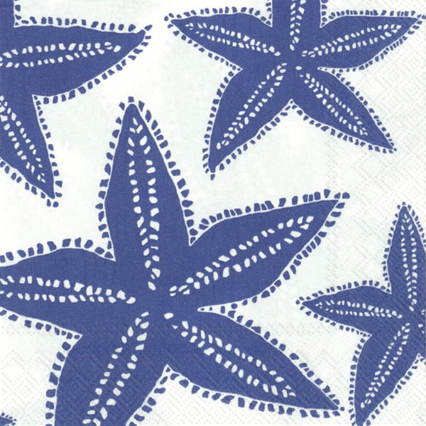 Starfish Paper Cocktail Napkins (Pack of 20), 5" x 5", 3-ply Coastal Paper Napkins for Parties & Gifts