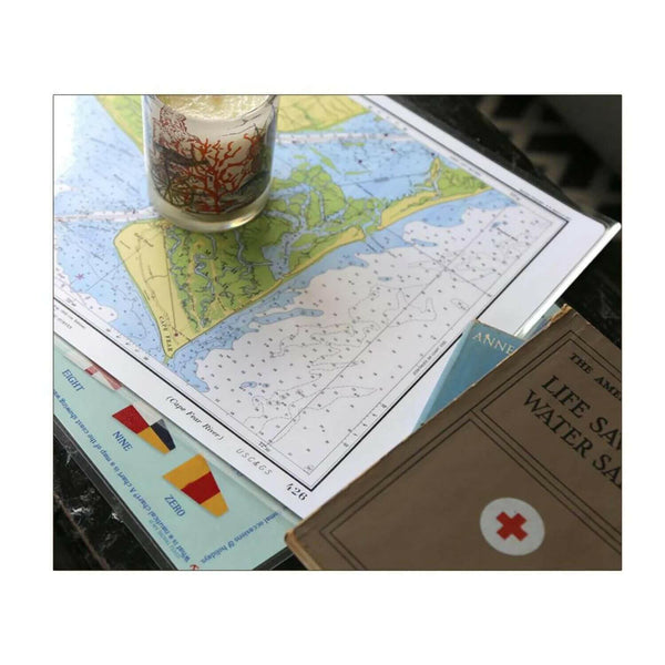 Nautical Chart Placemats, Locations in Connecticut