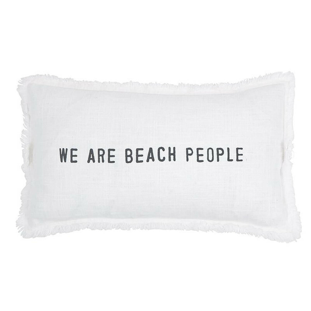 Sunkissed Cotton Beach Pillow, We Are Beach People
