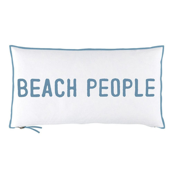 Sunkissed and Salty embroidered coastal pillow