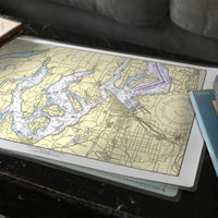 Thumbnail for Nautical Chart Placemats, Locations in Washington