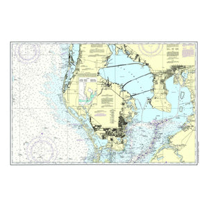 Nautical Chart Placemats, Locations in Florida