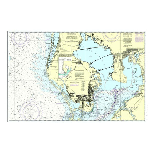 Nautical Chart Placemats, Locations in Florida