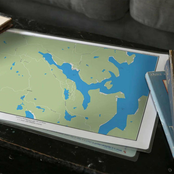 Nautical Chart Placemats, Locations in Alaska